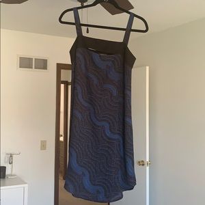 Trouvè dress size xs. Blue and black. Peep hole